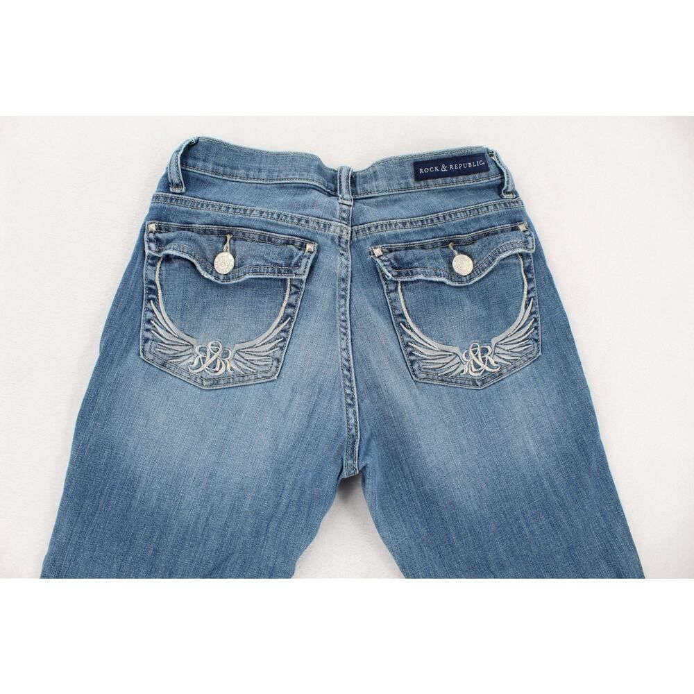 Rock & Republic Jeans Women’s Straight Leg Y2K  Denim Size 8